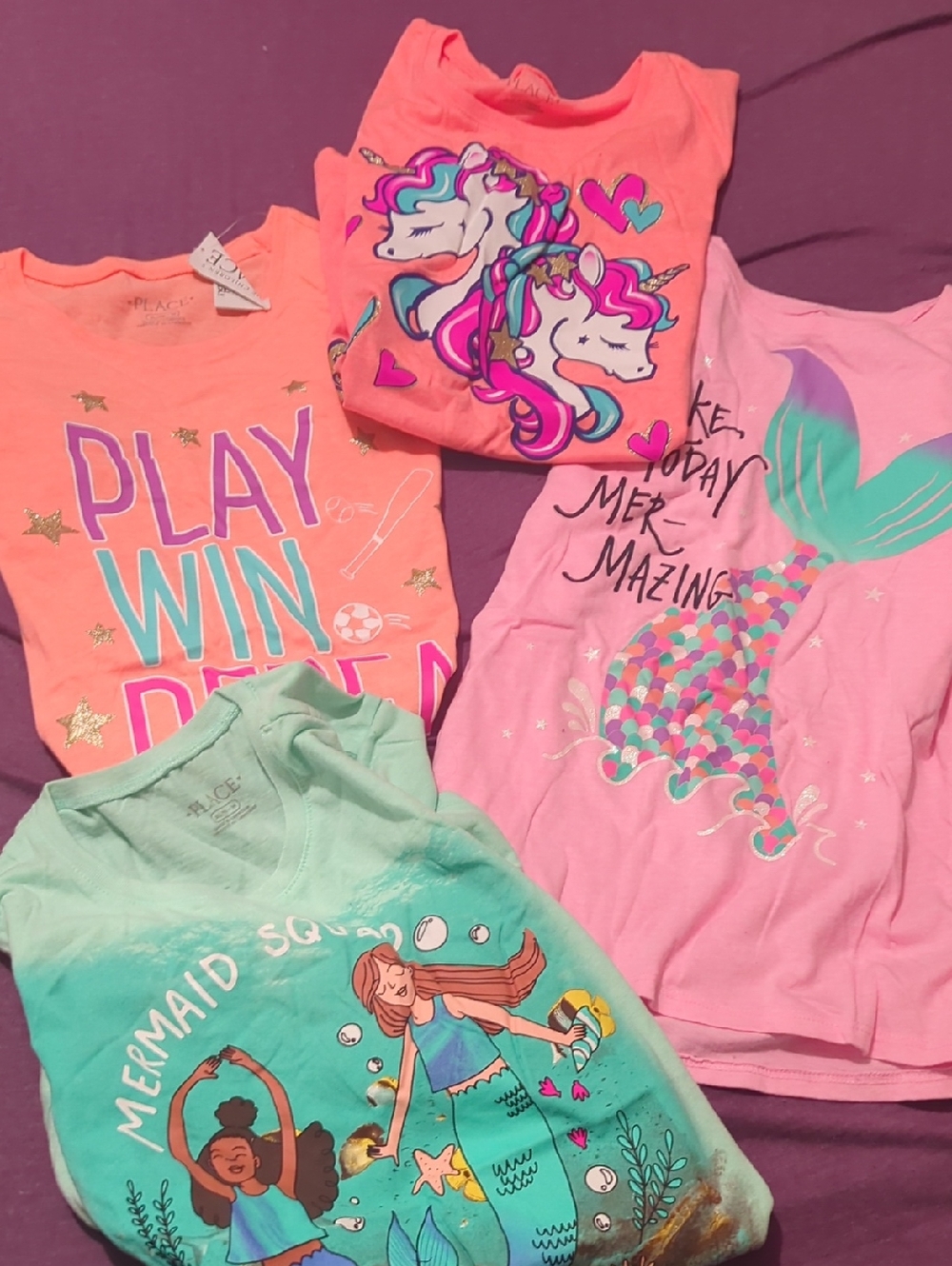 Place Pastel Girls Short Sleeve Tees